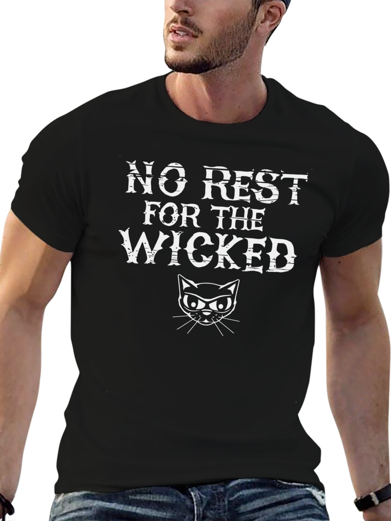 No Rest For The Wicked Cat T-Shirt