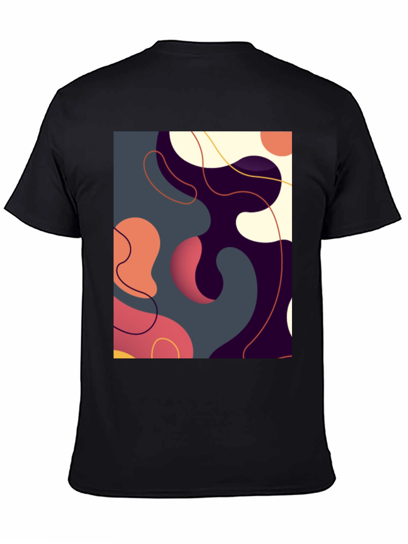 Abstract Art Graphic Tee - Modern Casual Style
