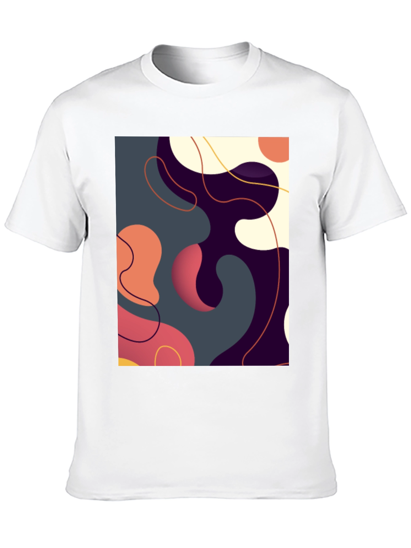 Abstract Art Graphic Tee - Modern Casual Style