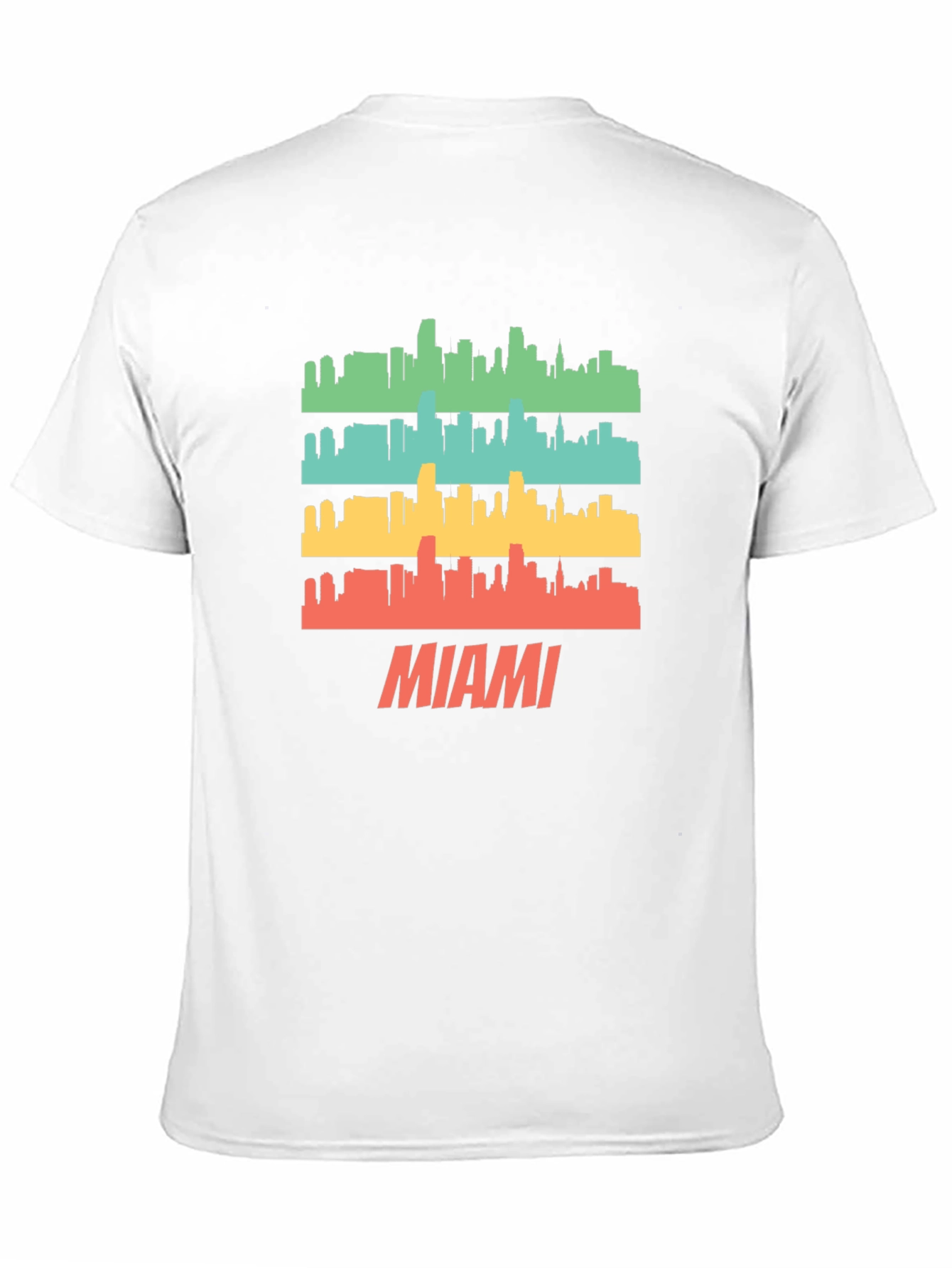 Retro Miami Skyline T-Shirt - Cityscape Tee