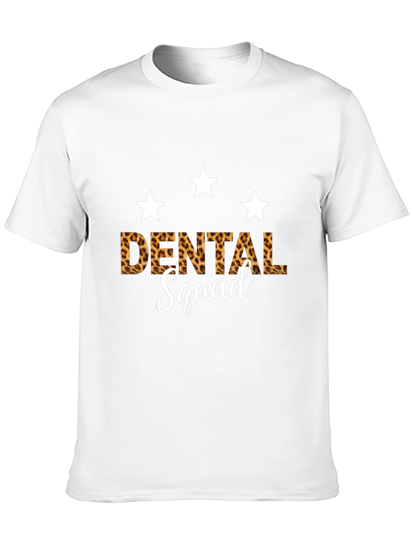 Dental Squad Leopard Print Graphic T-Shirt