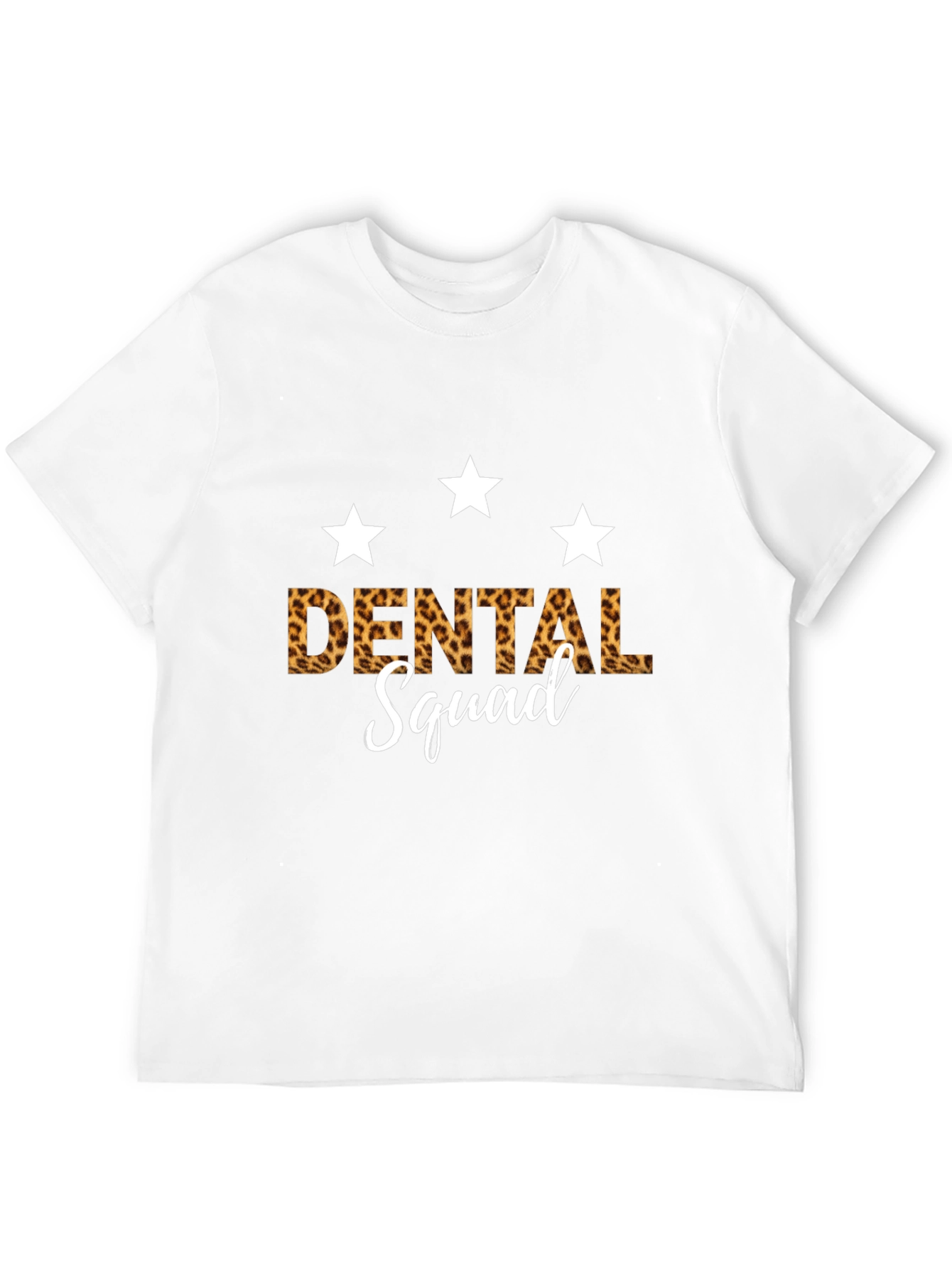 Dental Squad Leopard Print Graphic T-Shirt