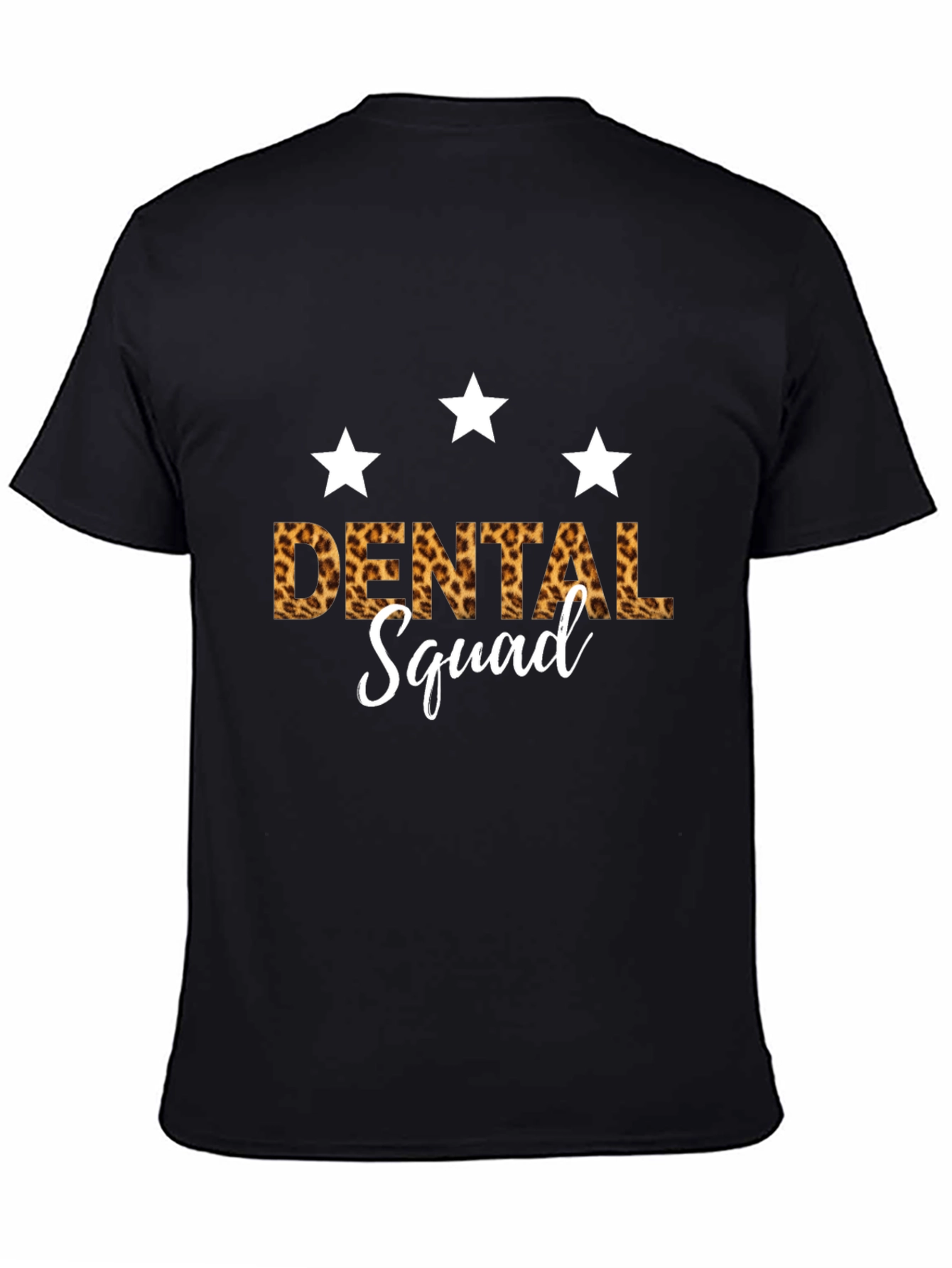Dental Squad Leopard Print Graphic T-Shirt