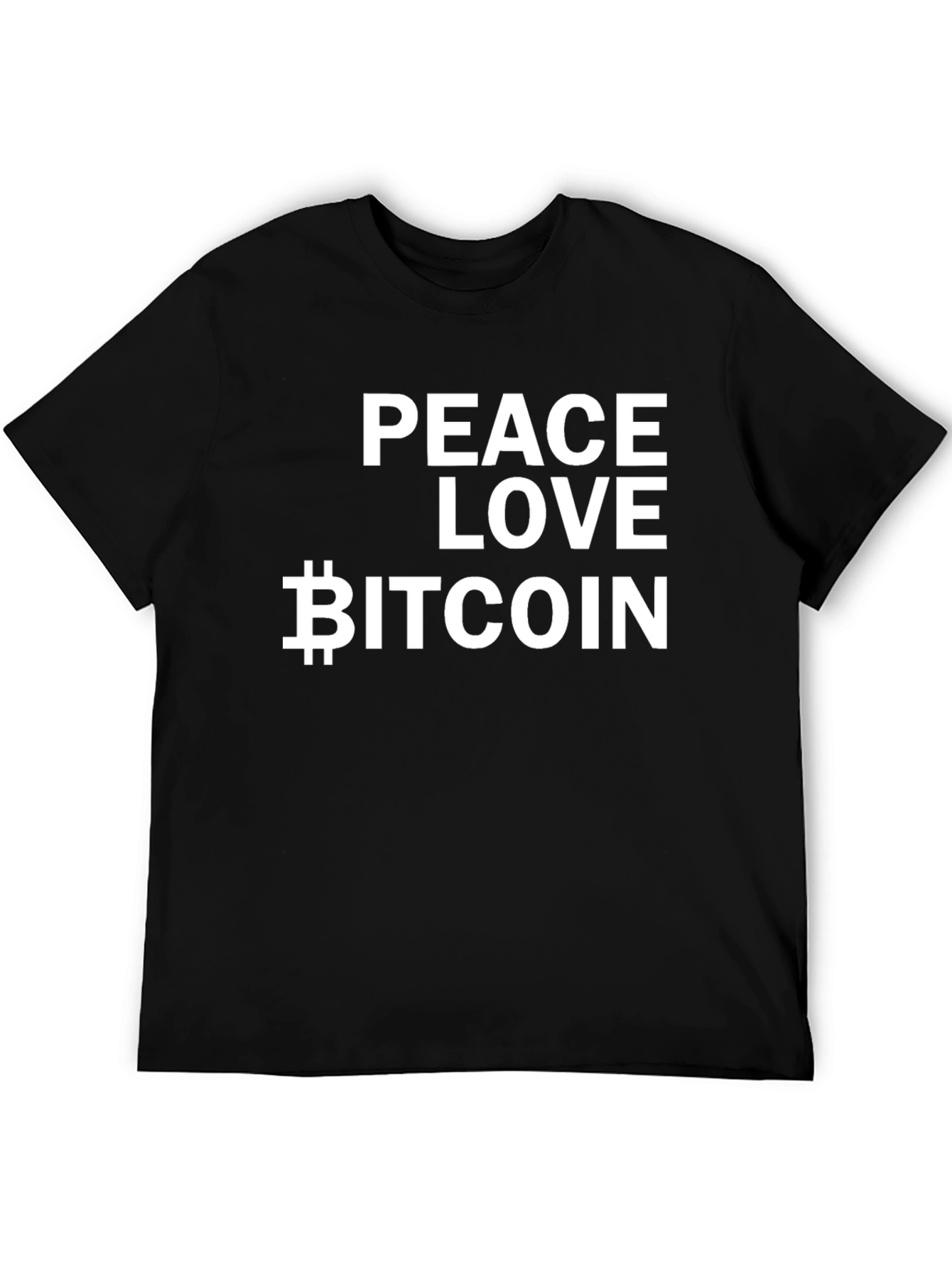 Peace Love Bitcoin T-Shirt - Crypto HODL