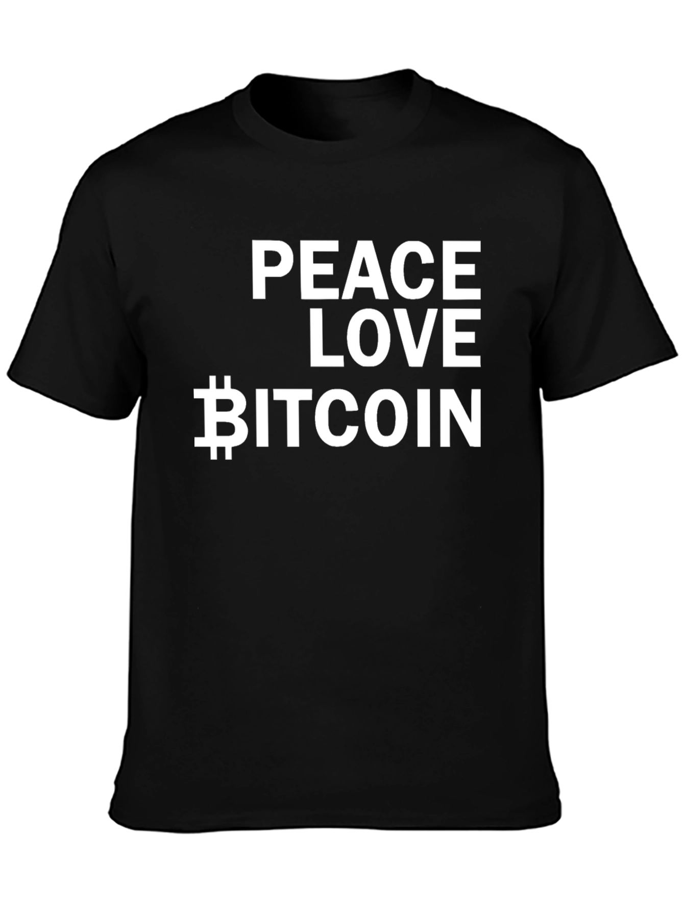 Peace Love Bitcoin T-Shirt - Crypto HODL