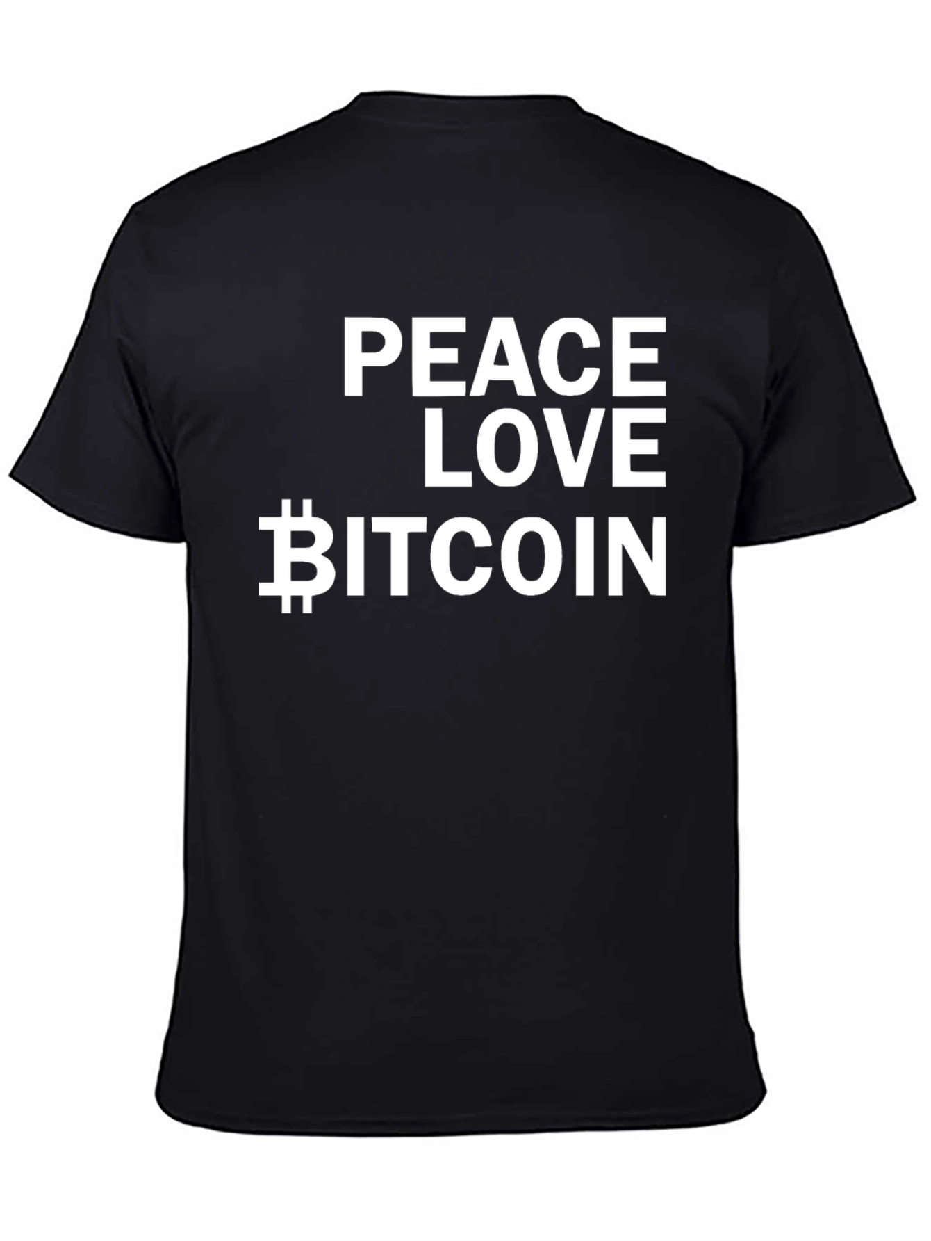 Peace Love Bitcoin T-Shirt - Crypto HODL