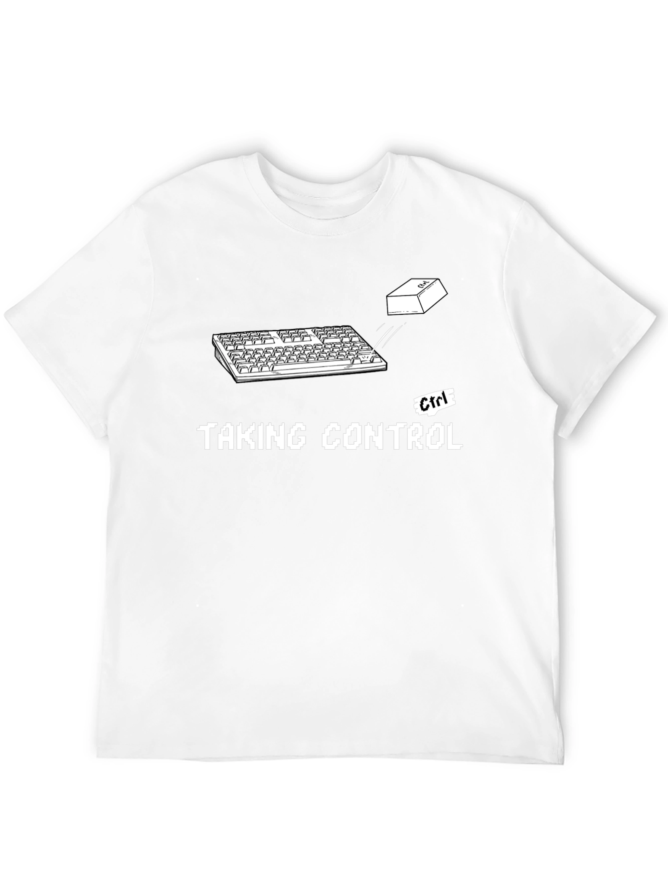 Taking Control Black Graphic T-Shirt