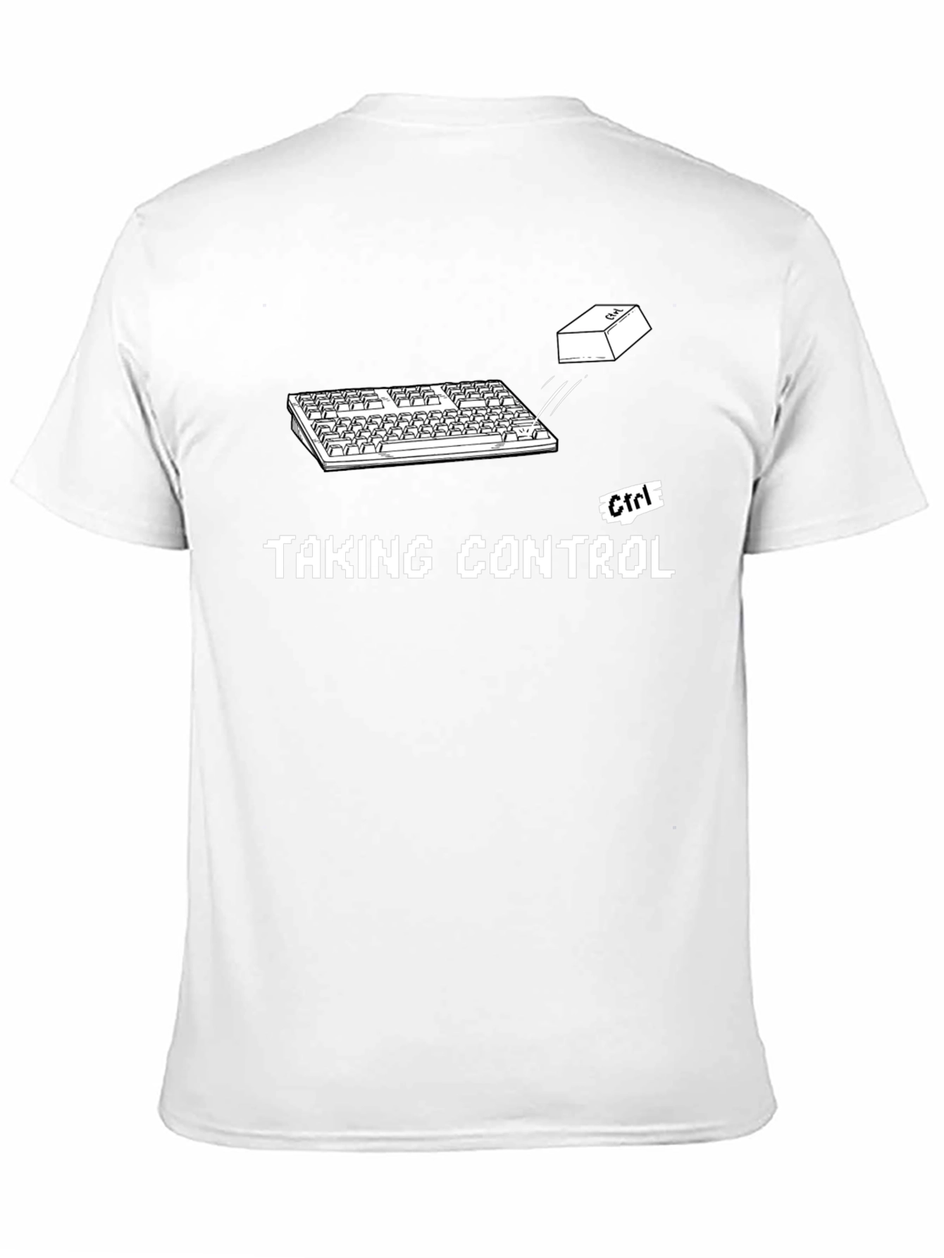 Taking Control Black Graphic T-Shirt