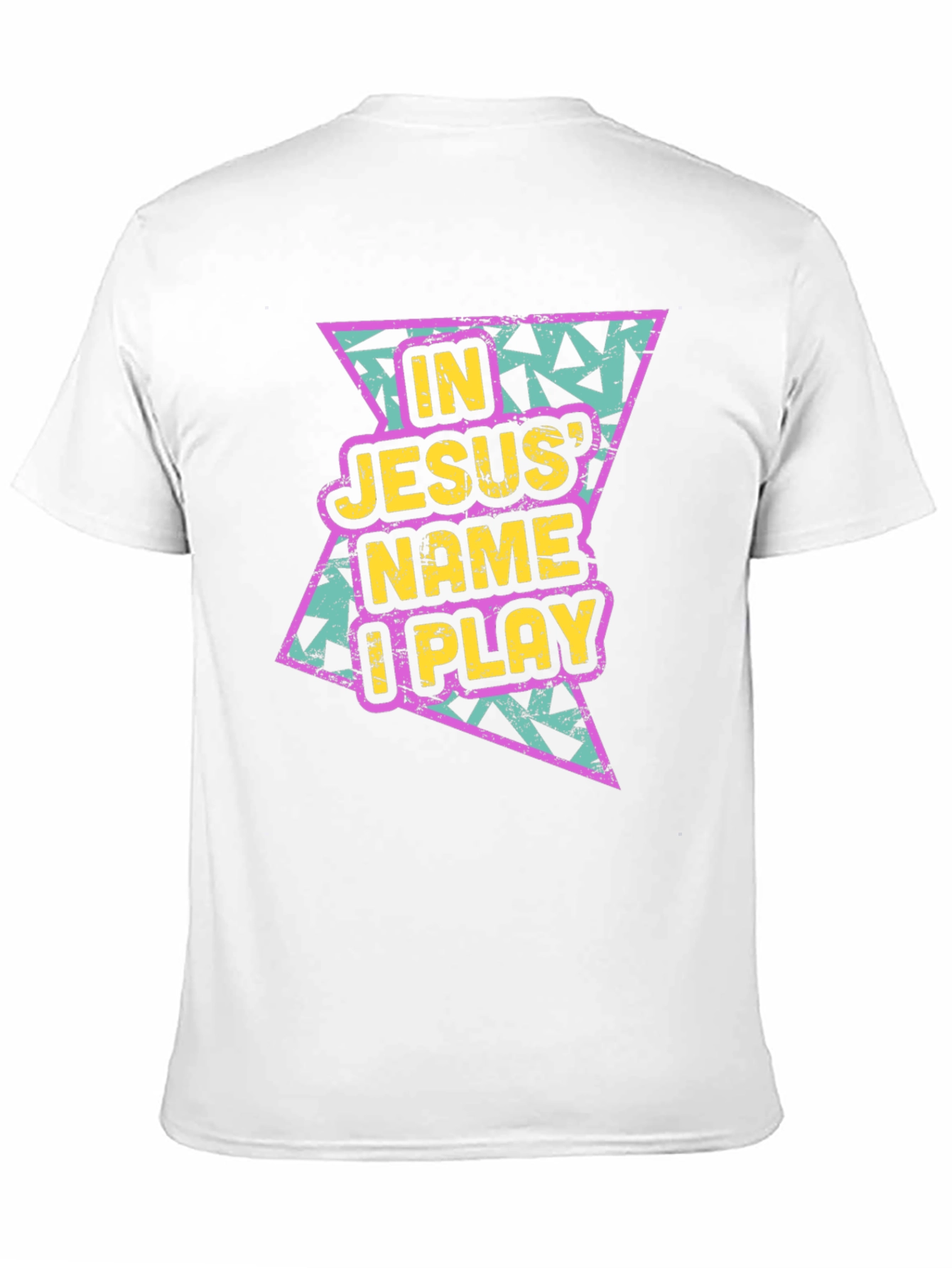 In Jesus Name I Play Black T-Shirt