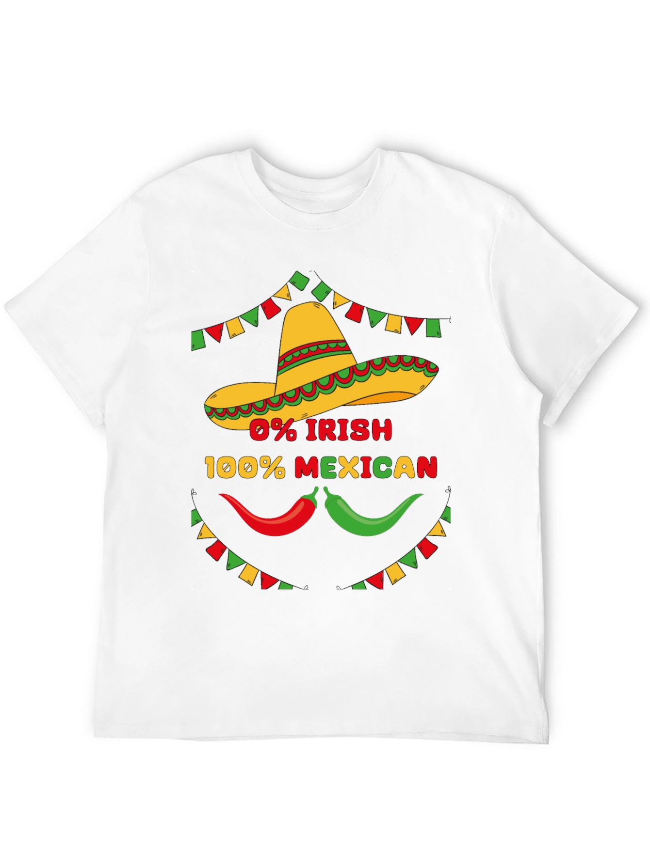 Funny 0% Irish 100% Mexican Graphic Tee