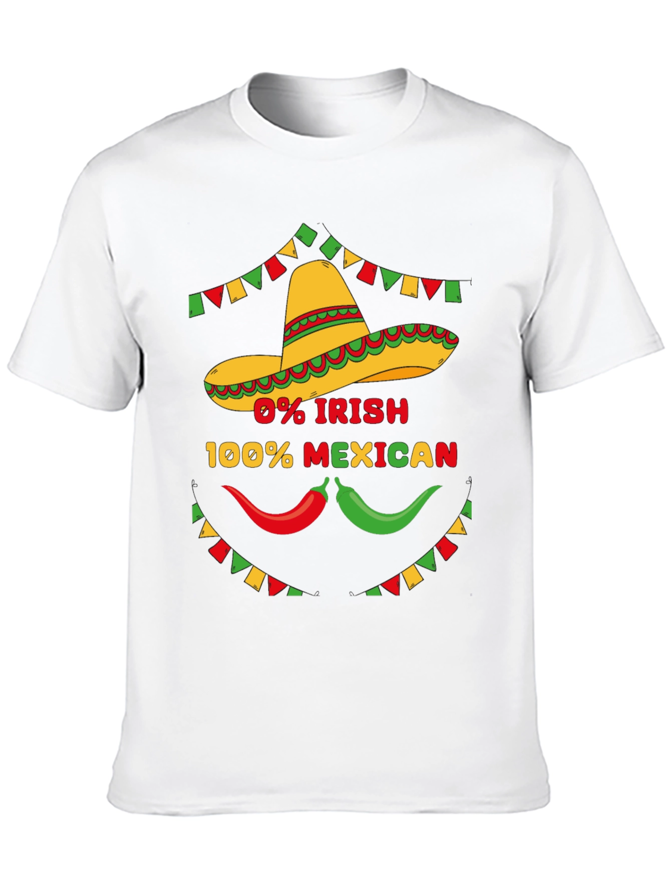 Funny 0% Irish 100% Mexican Graphic Tee
