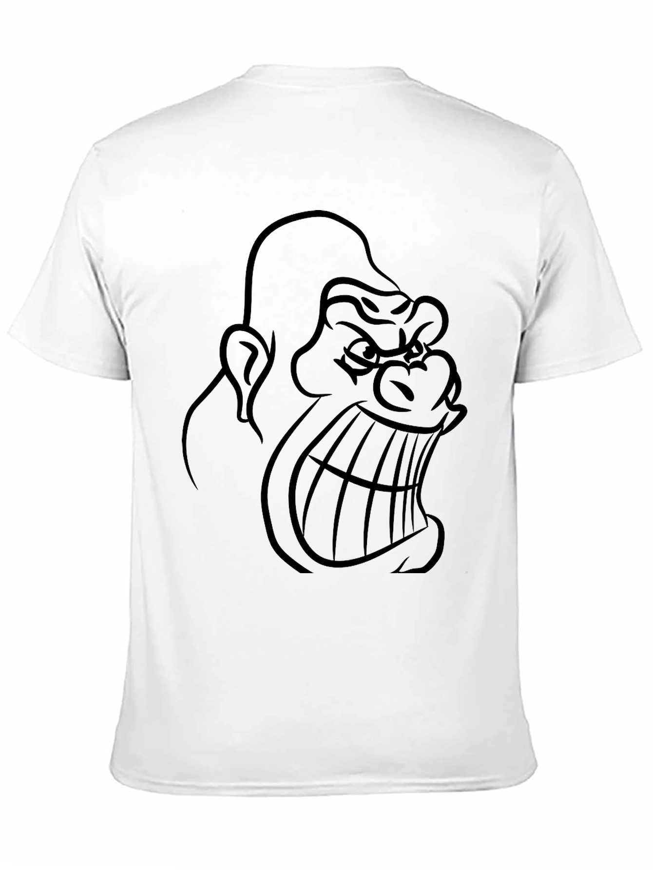 Mens Black Gorilla Graphic T-Shirt