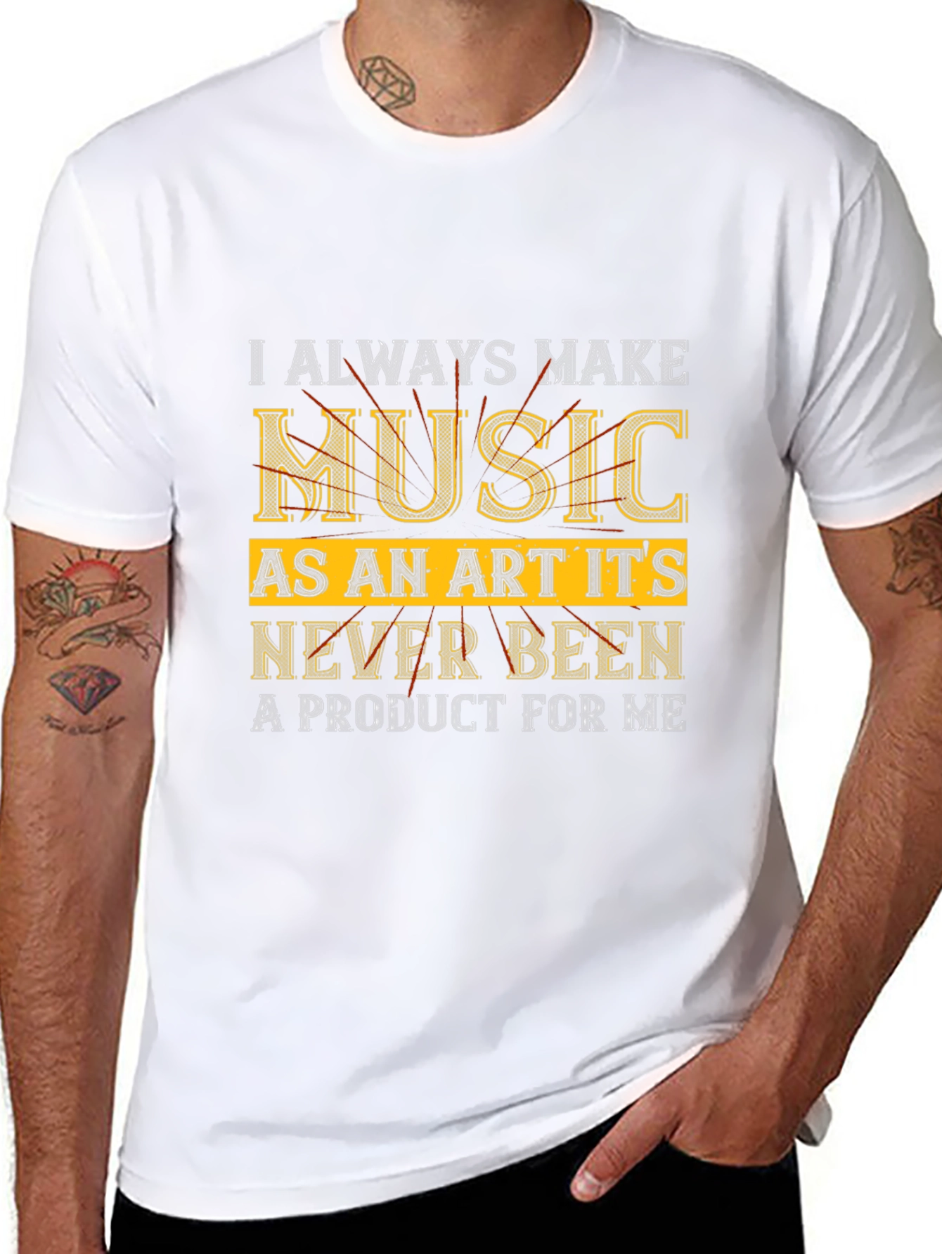 Music as an Art Black T-Shirt