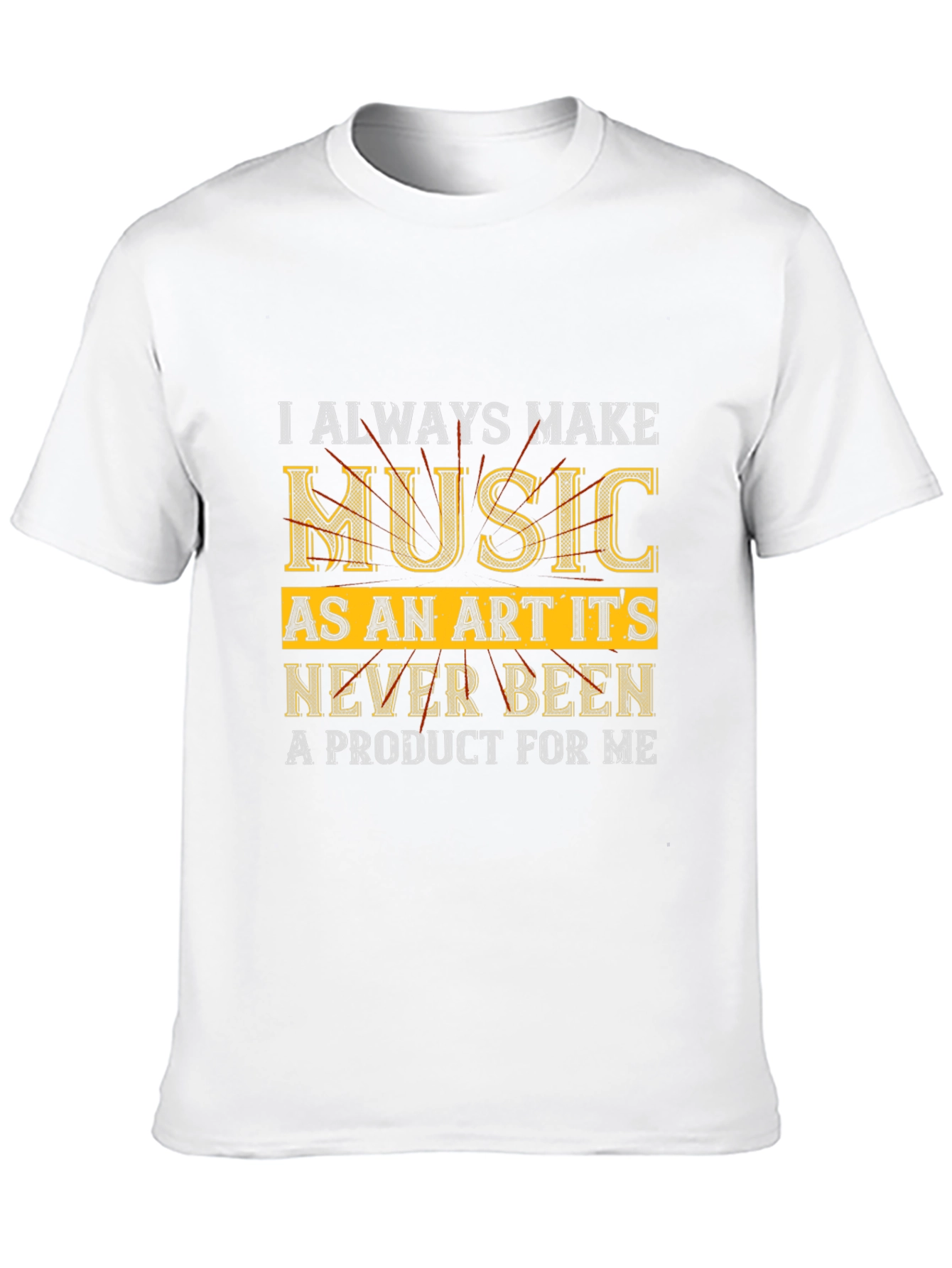 Music as an Art Black T-Shirt