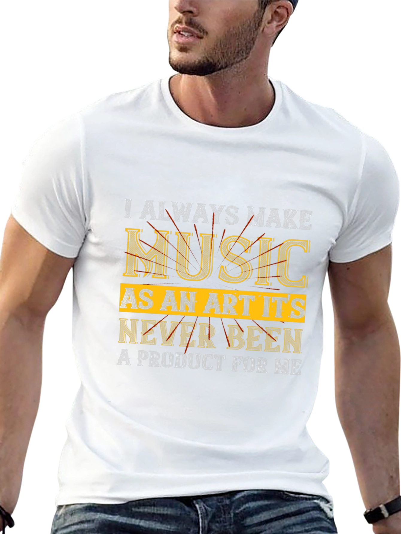 Music as an Art Black T-Shirt
