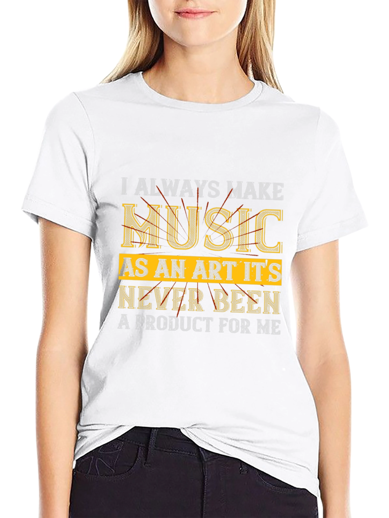 Music as an Art Black T-Shirt