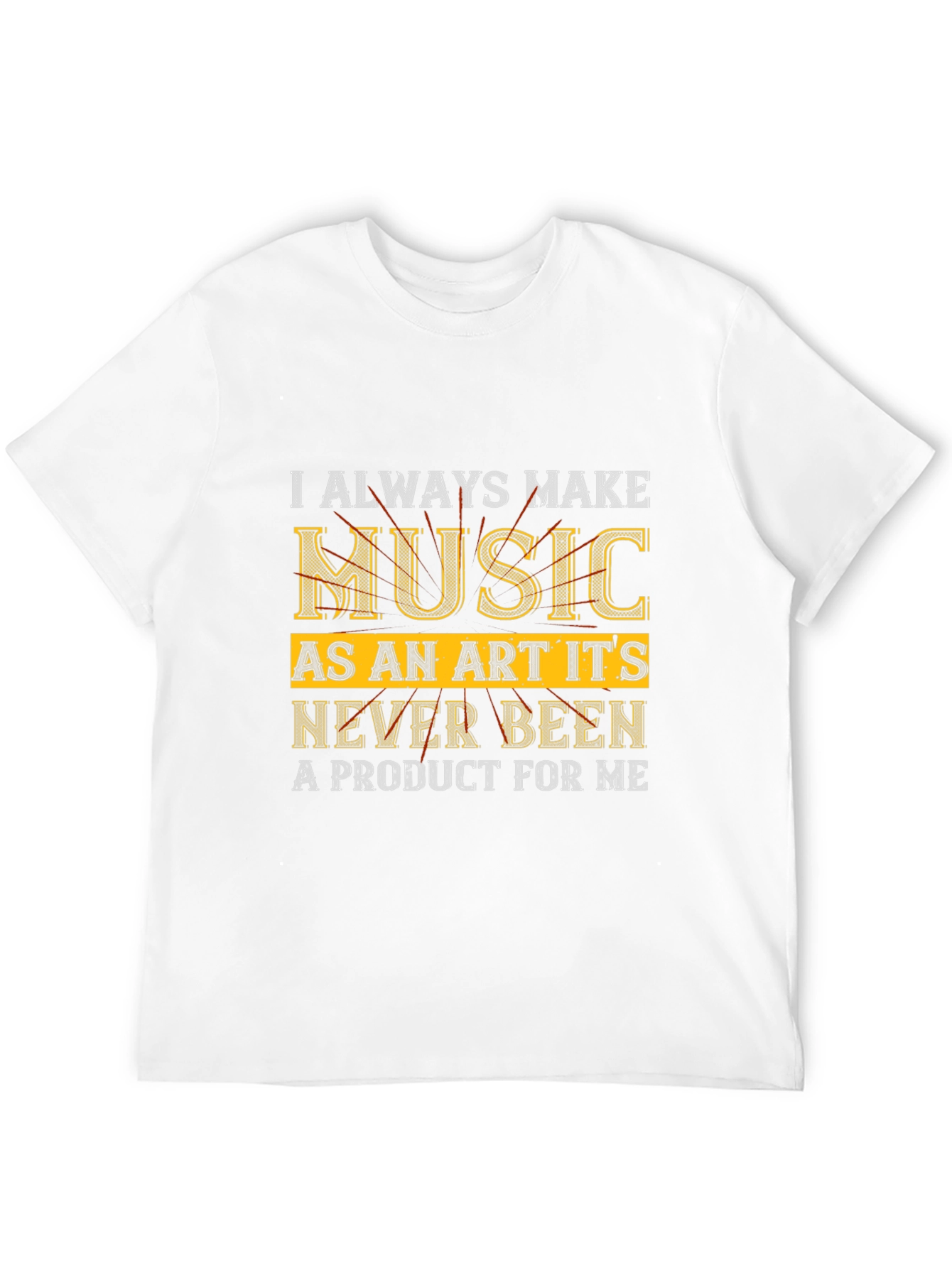 Music as an Art Black T-Shirt