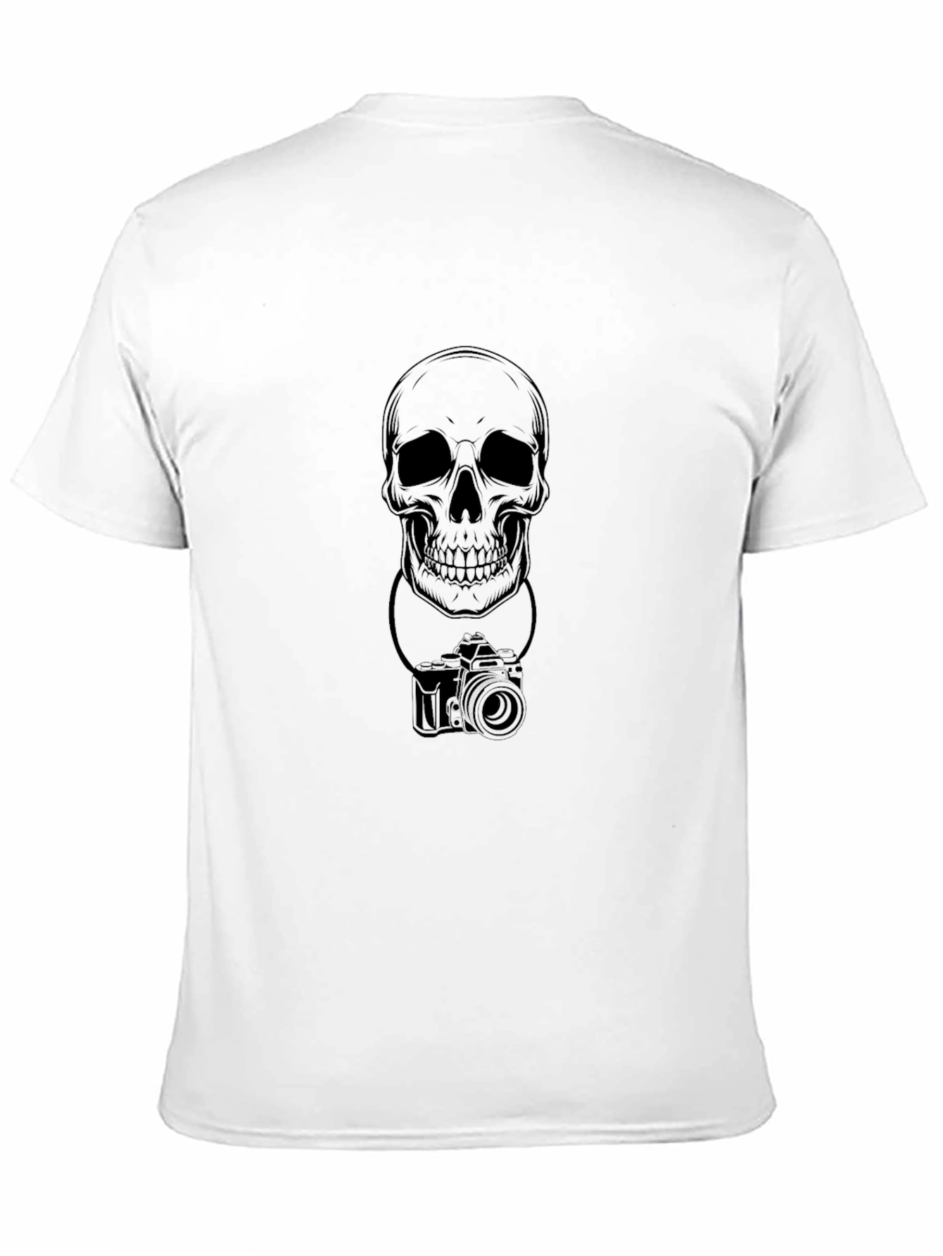 Skull Camera Black Graphic Tee