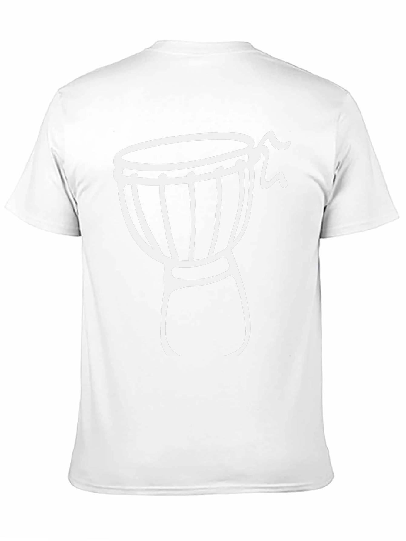 Black T-Shirt with Drum Graphic
