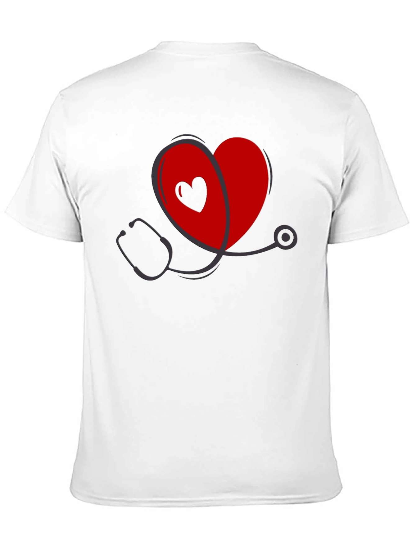 Heart Stethoscope Graphic Tee - Medical Love Shirt