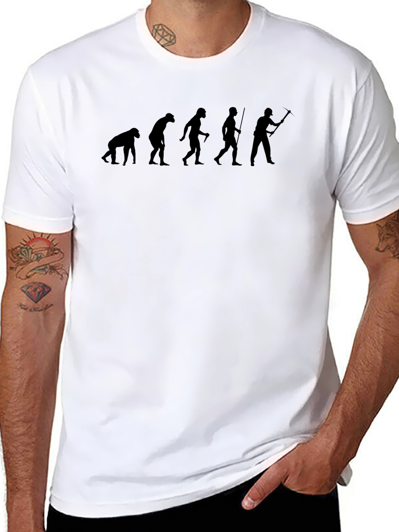 Evolution of Angling Black T-Shirt