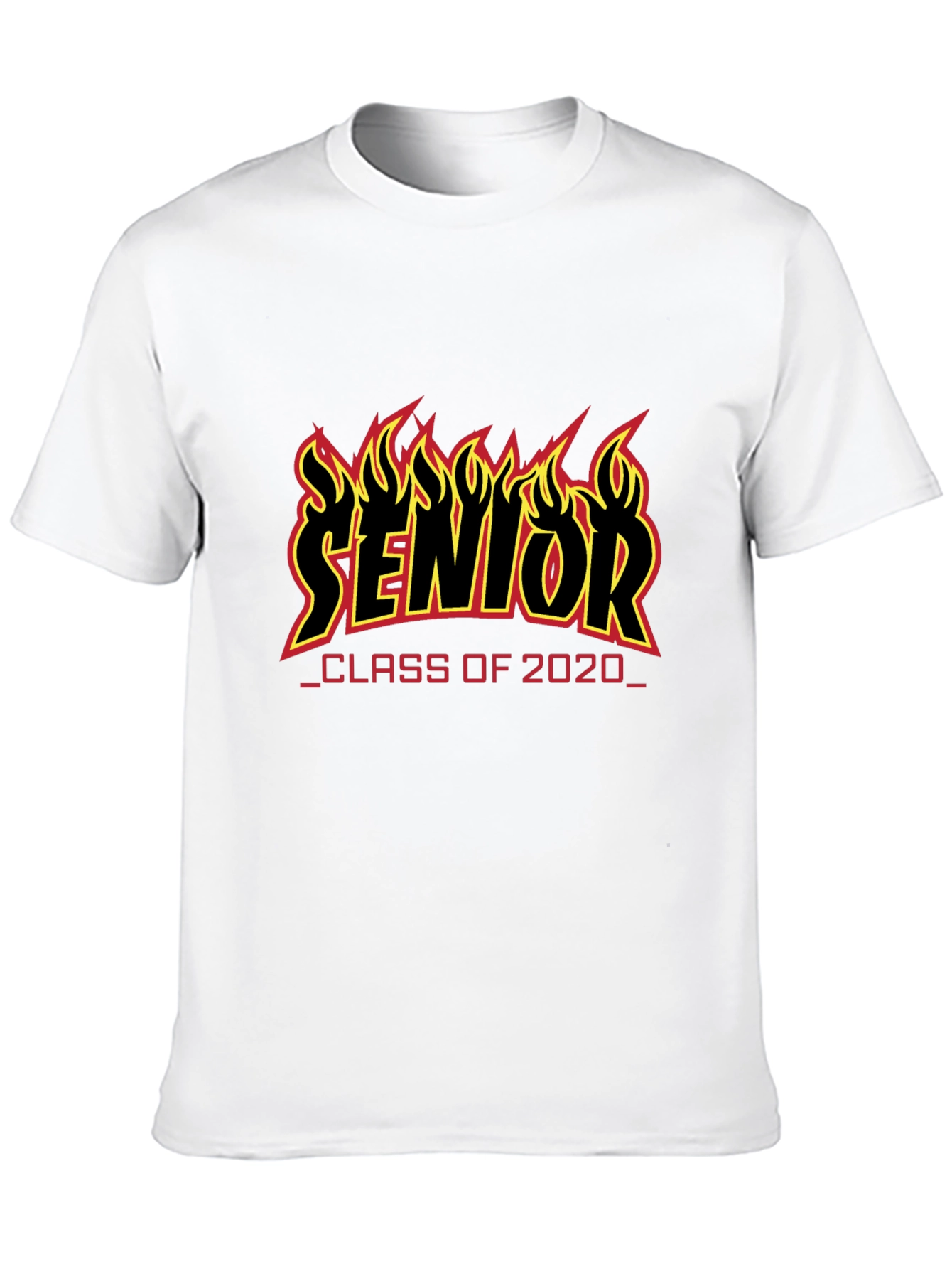 Senior Class of 2020 Flame Graphic T-Shirt