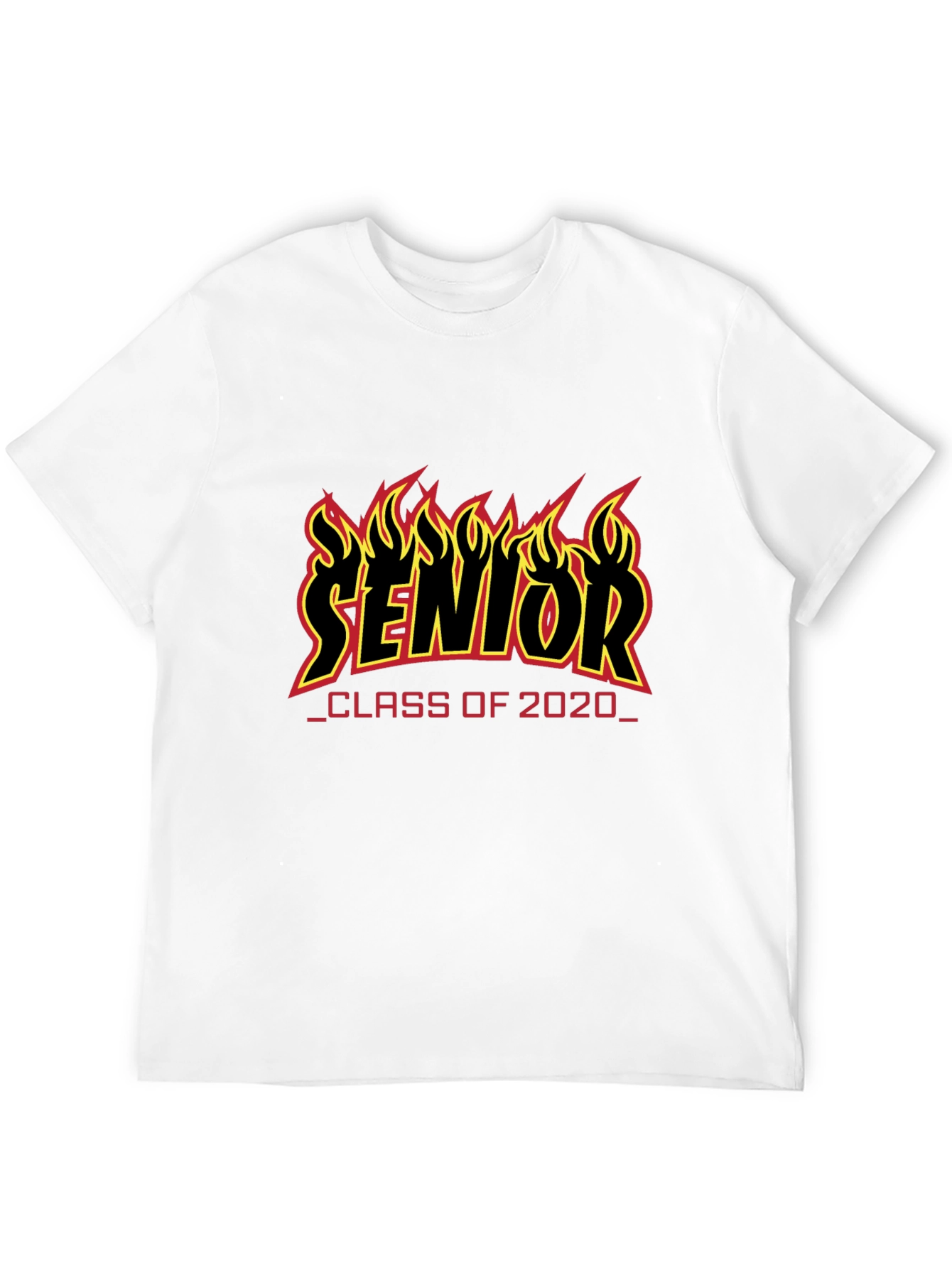 Senior Class of 2020 Flame Graphic T-Shirt