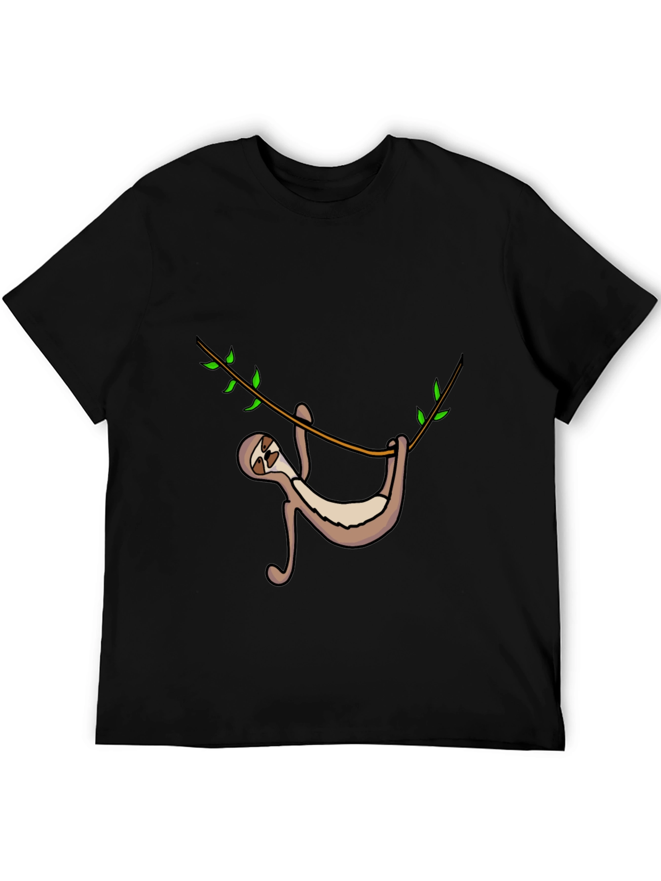 Sloth Hanging On Tree Branch Graphic Tee