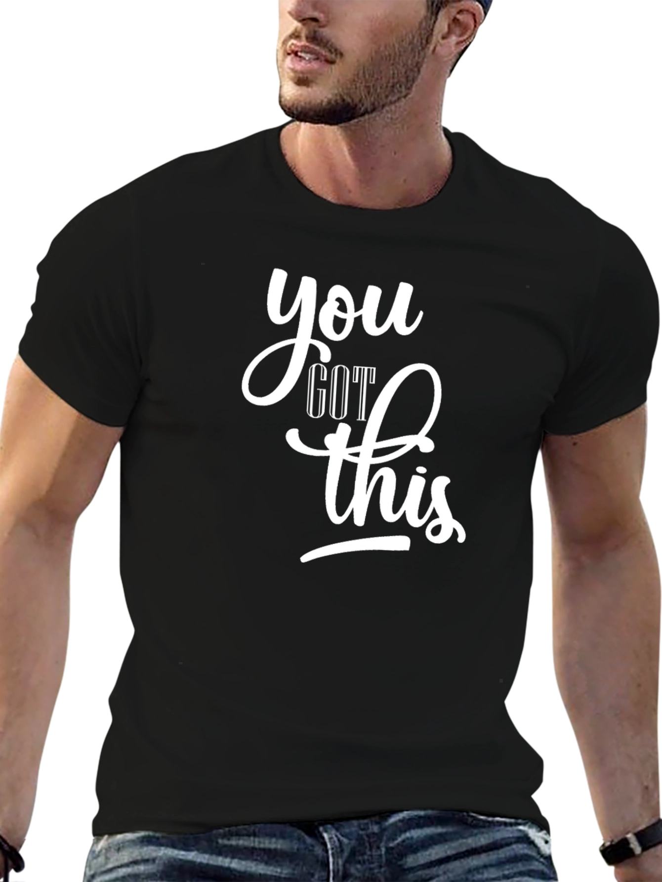 Motivational Black T-Shirt - You Got This