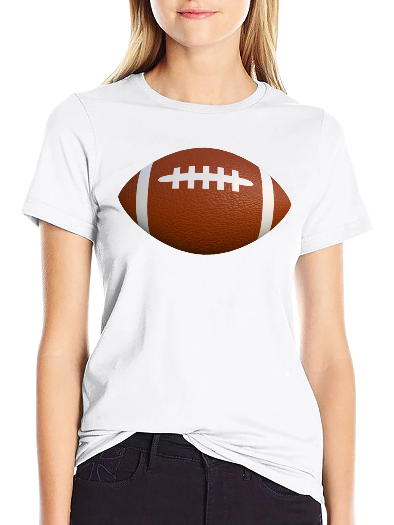 Football Graphic T-Shirt - Casual Cotton Tee