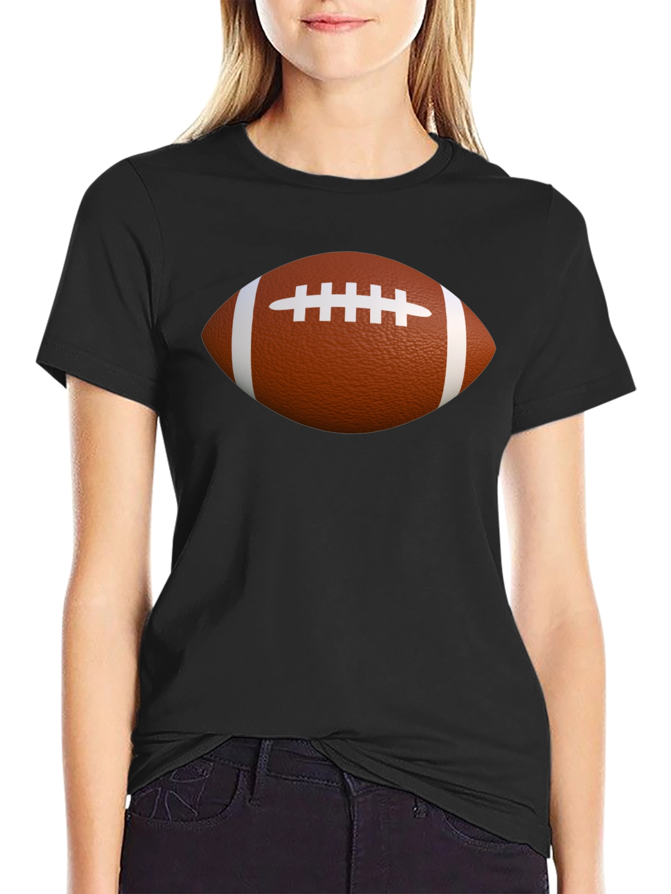 Football Graphic T-Shirt - Casual Cotton Tee