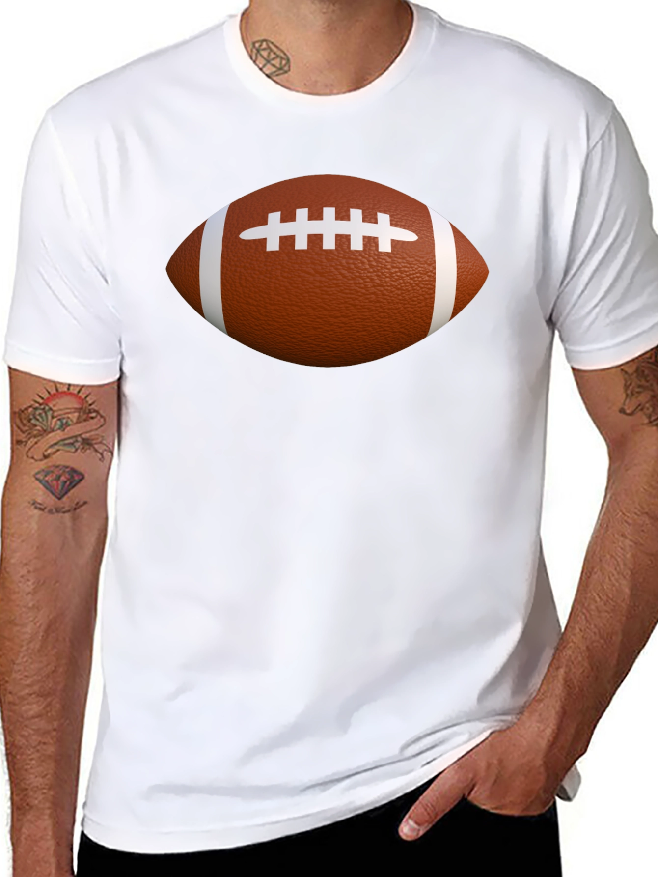 Football Graphic T-Shirt - Casual Cotton Tee