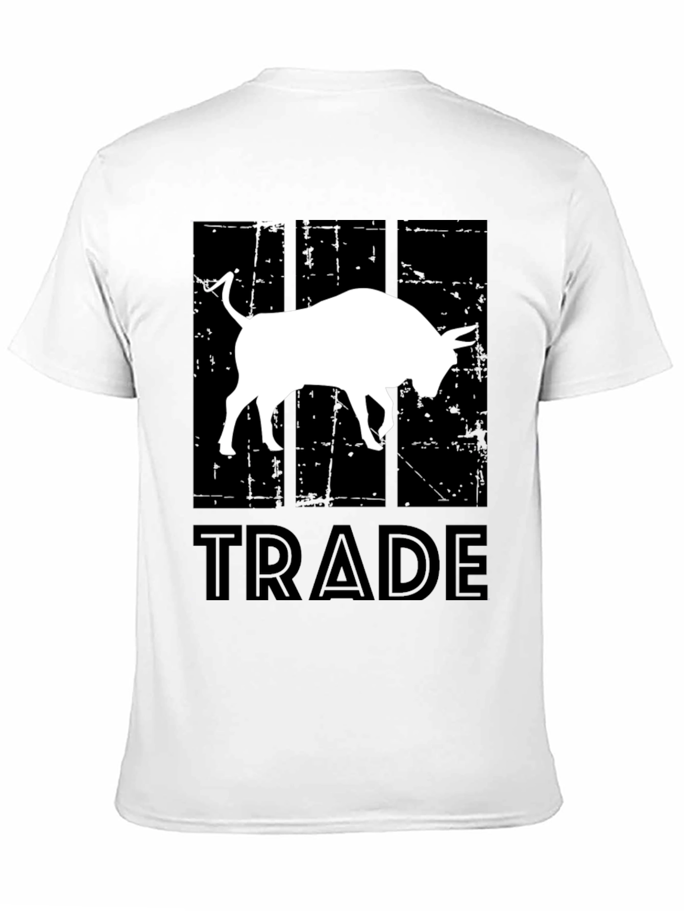 Trade Bull T-Shirt - Black Cotton Graphic Tee