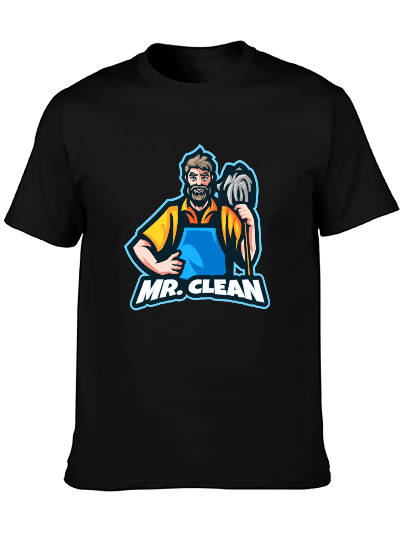 Mr. Clean Graphic T-Shirt - Black
