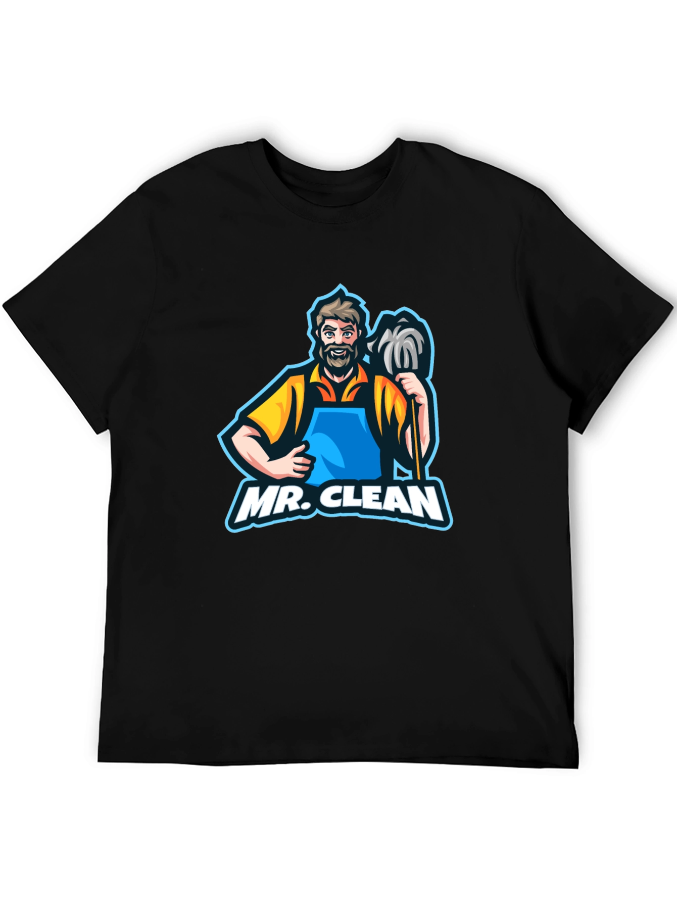 Mr. Clean Graphic T-Shirt - Black