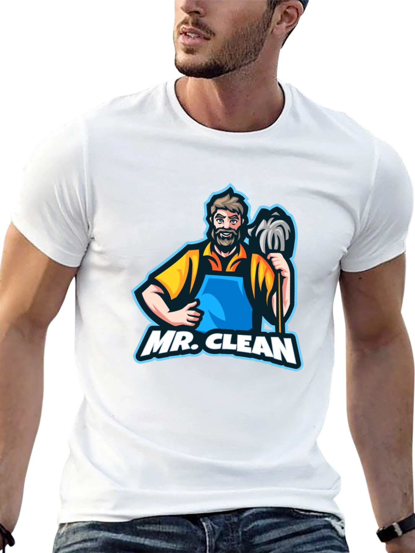 Mr. Clean Graphic T-Shirt - Black
