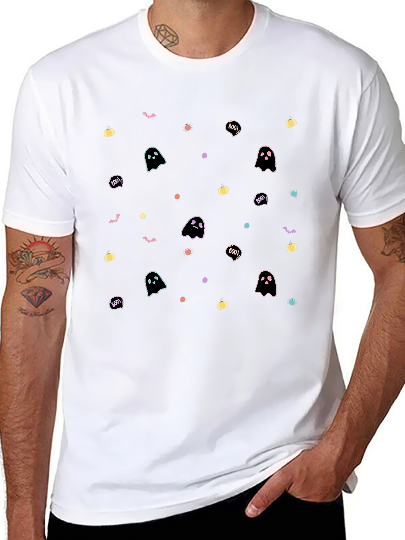 Halloween Ghost Boo Graphic Tee