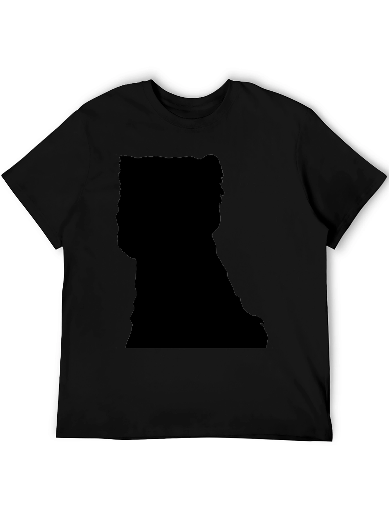 Silhouette Print Black T-Shirt