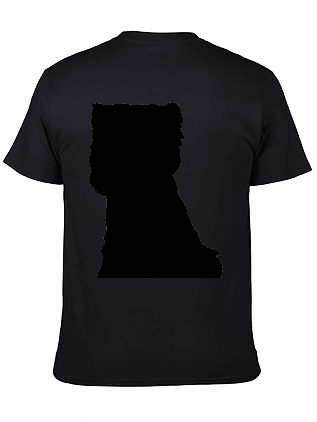 Silhouette Print Black T-Shirt