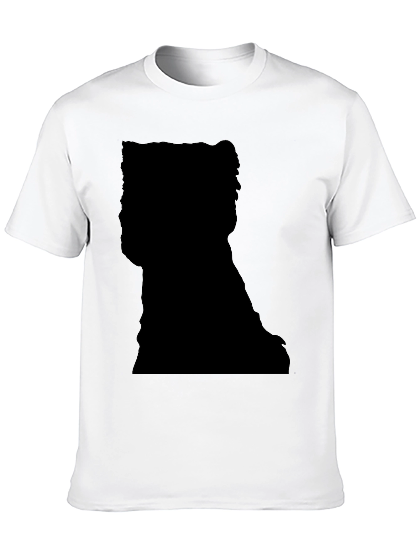 Silhouette Print Black T-Shirt