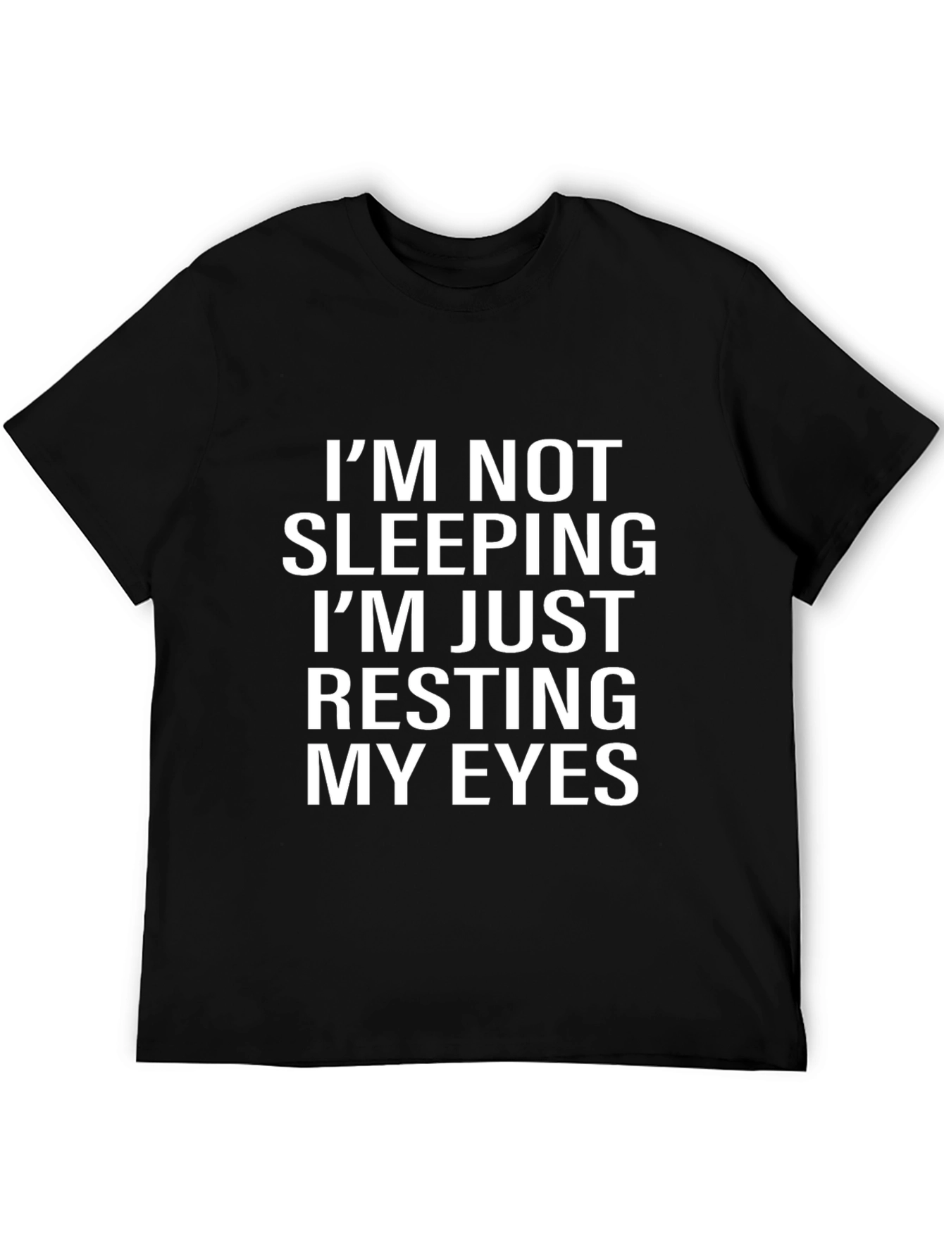 Resting My Eyes Graphic Tee - Unisex Black T-Shirt