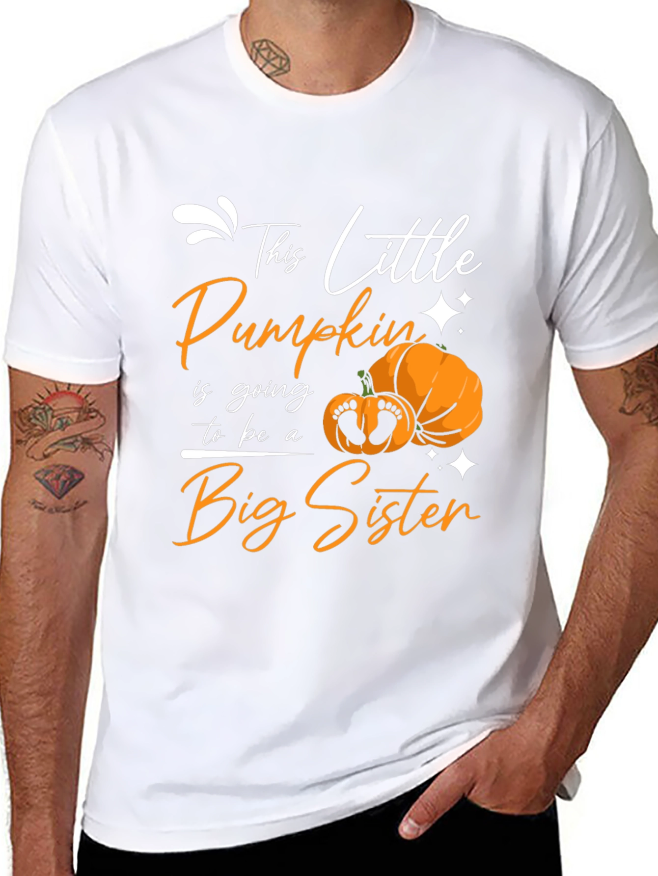 Big Sister Pumpkin Tee