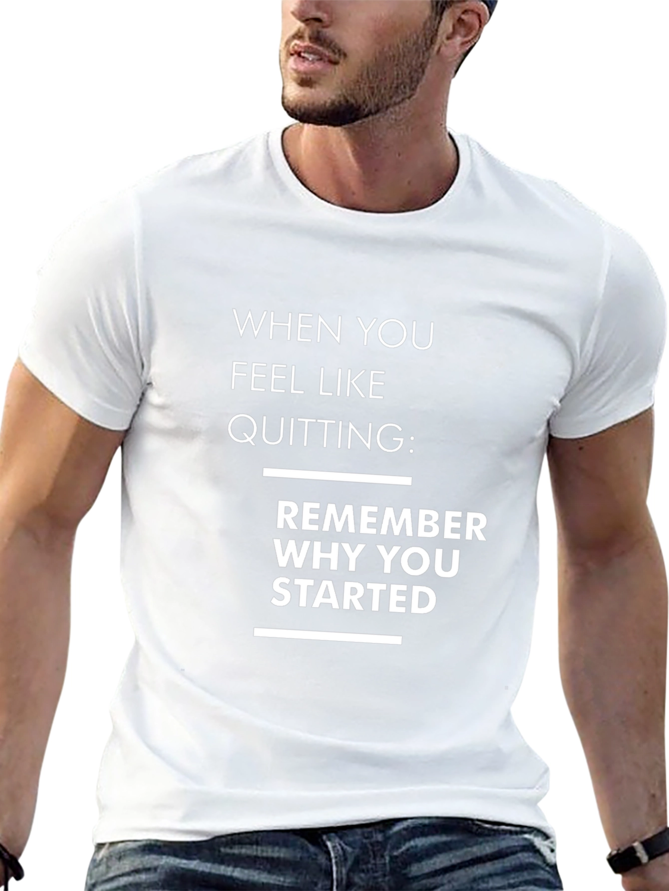 Motivational Quote Graphic T-Shirt