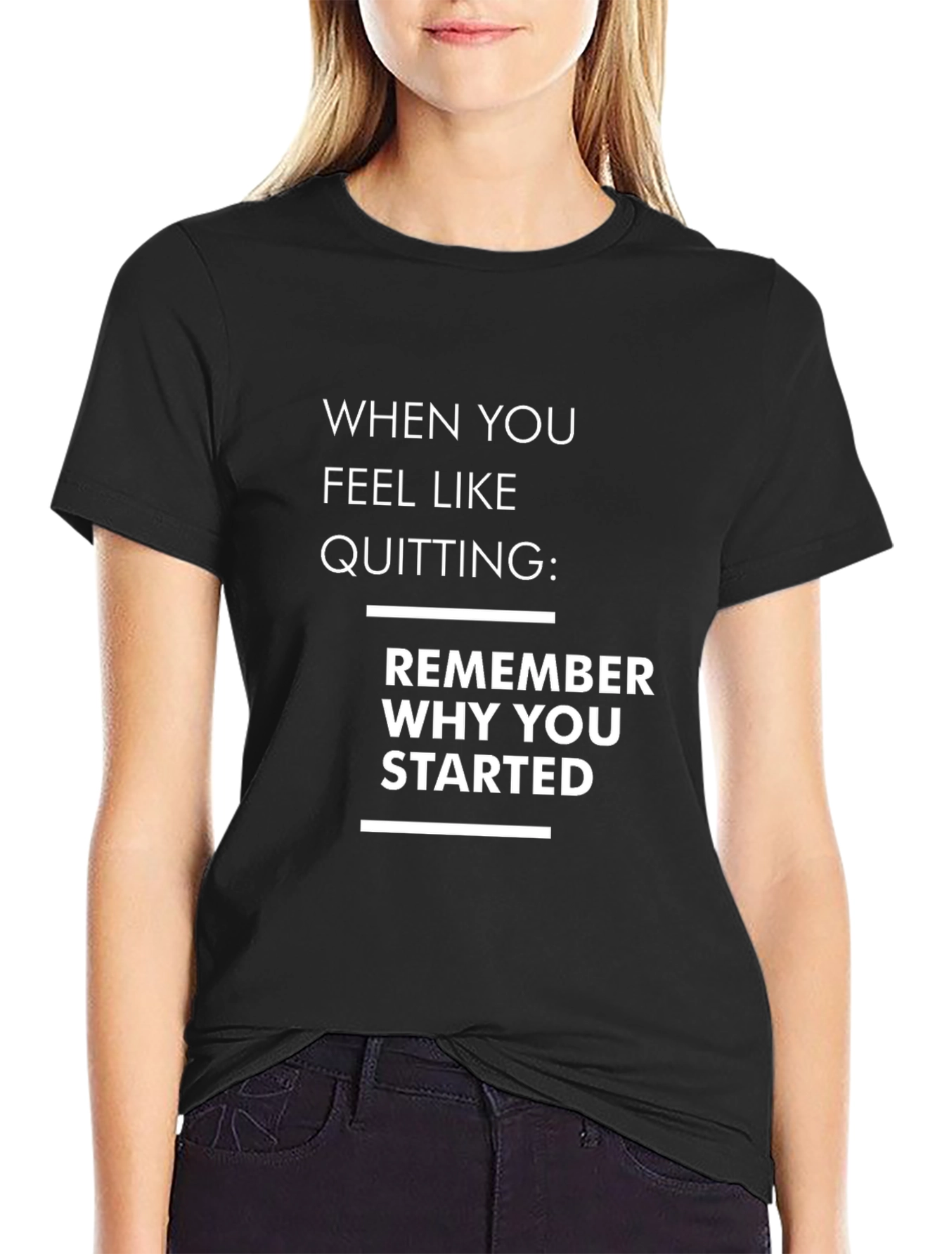 Motivational Quote Graphic T-Shirt