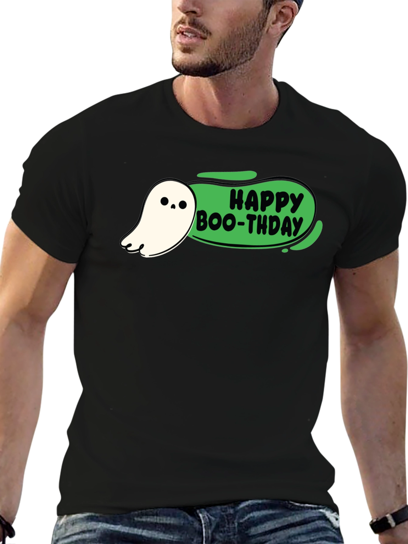 Happy Boo-thday Black T-Shirt