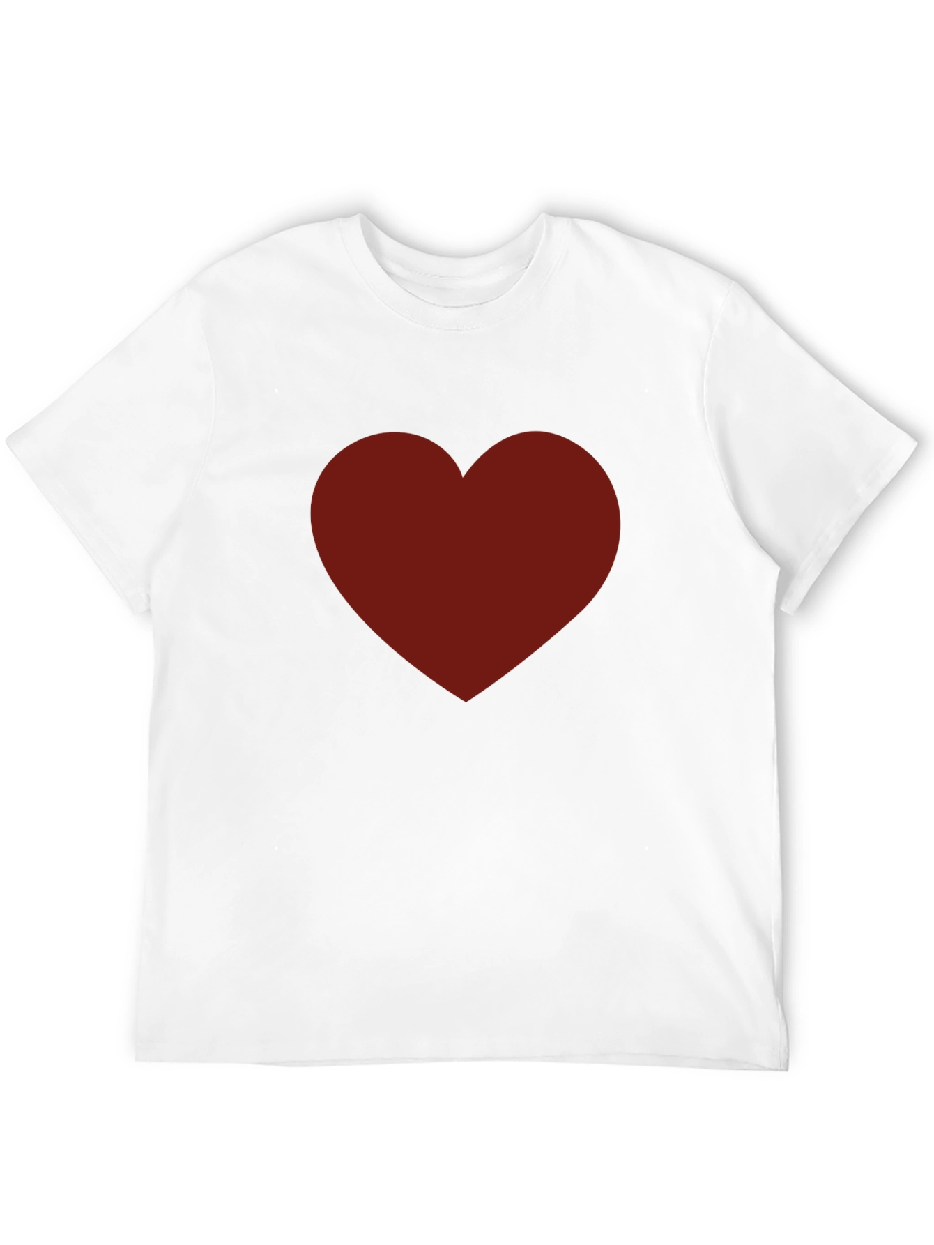 Bold Heart Graphic Black T-Shirt for Men