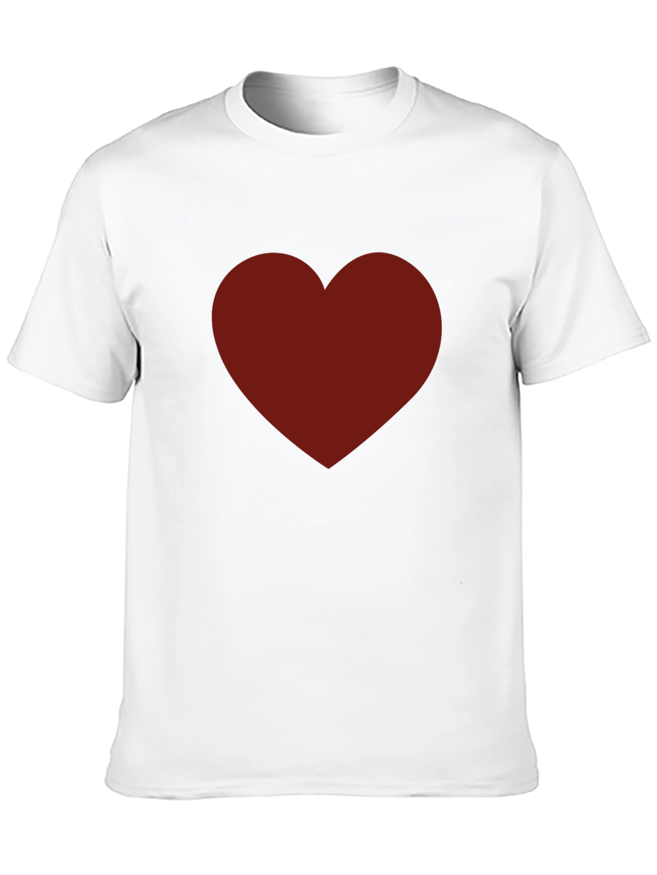 Bold Heart Graphic Black T-Shirt for Men