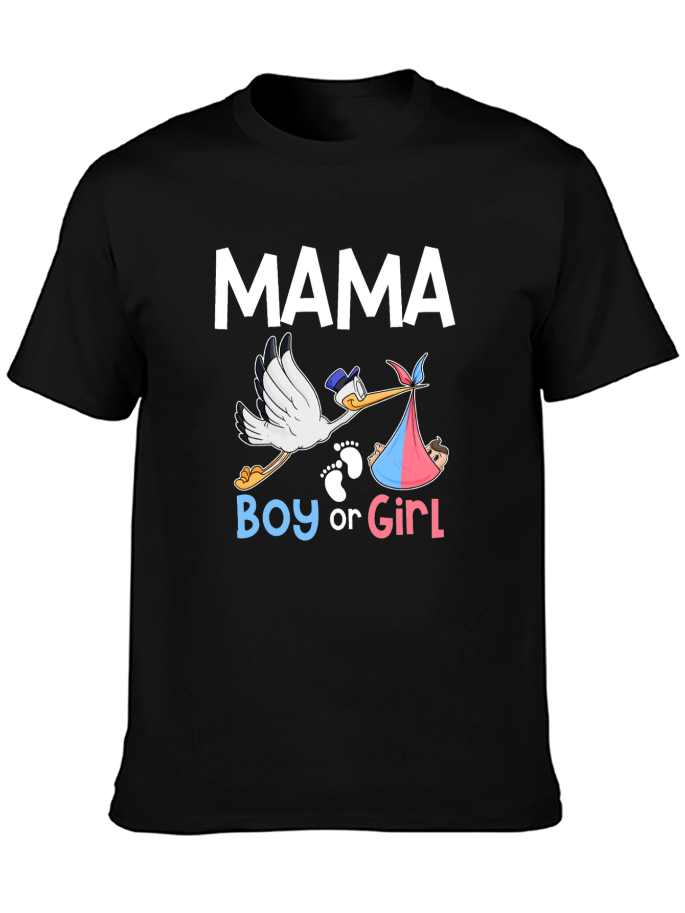 Mama Boy or Girl Gender Reveal T-Shirt