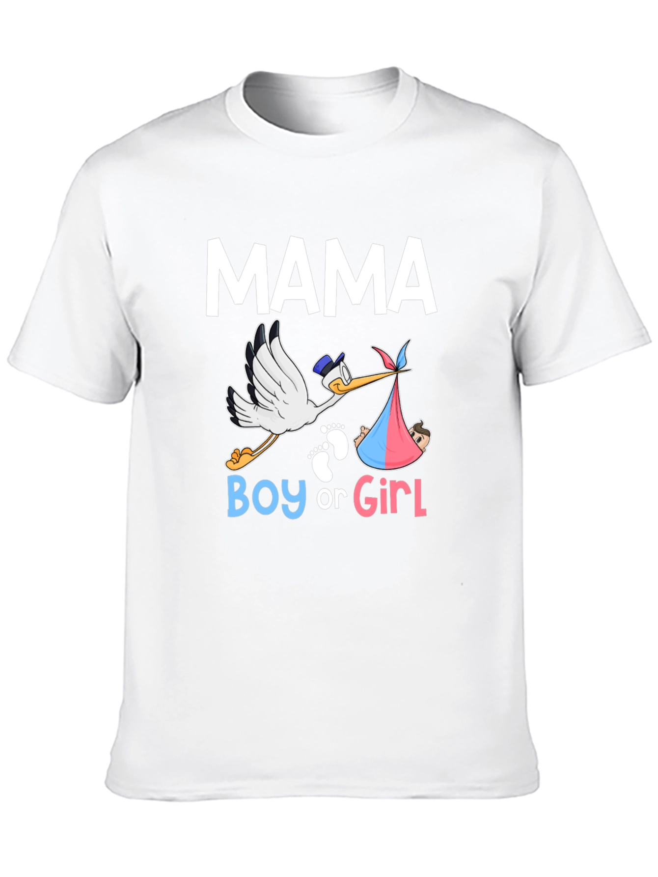 Mama Boy or Girl Gender Reveal T-Shirt