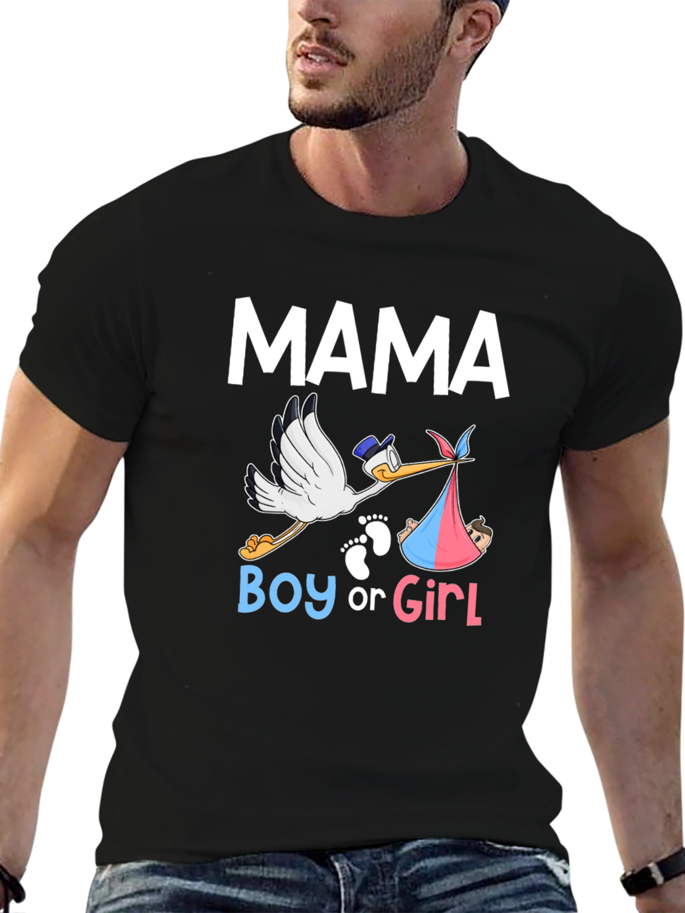 Mama Boy or Girl Gender Reveal T-Shirt
